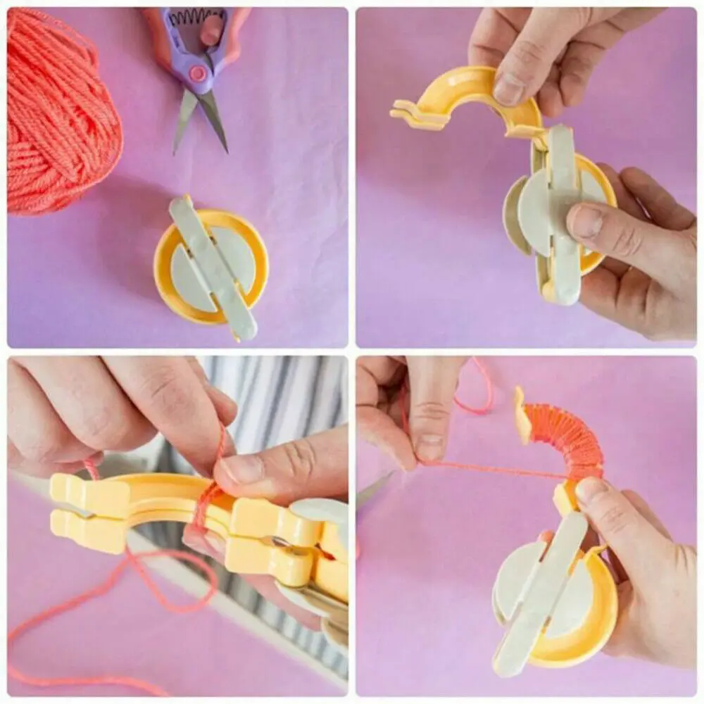 4 размера Набор для изготовления помпонов пушистые шарики искусственное