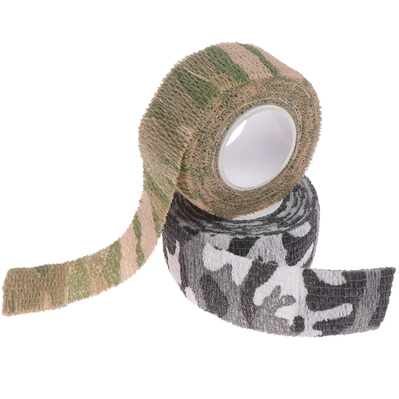 Cinta de envoltura el&aacute;stica de camuflaje para caza, Protector deportivo autoadhesivo Elastoplast, vendaje atl&eacute;tico para el tobillo, para dedo y rodilla, 4,5 m-1