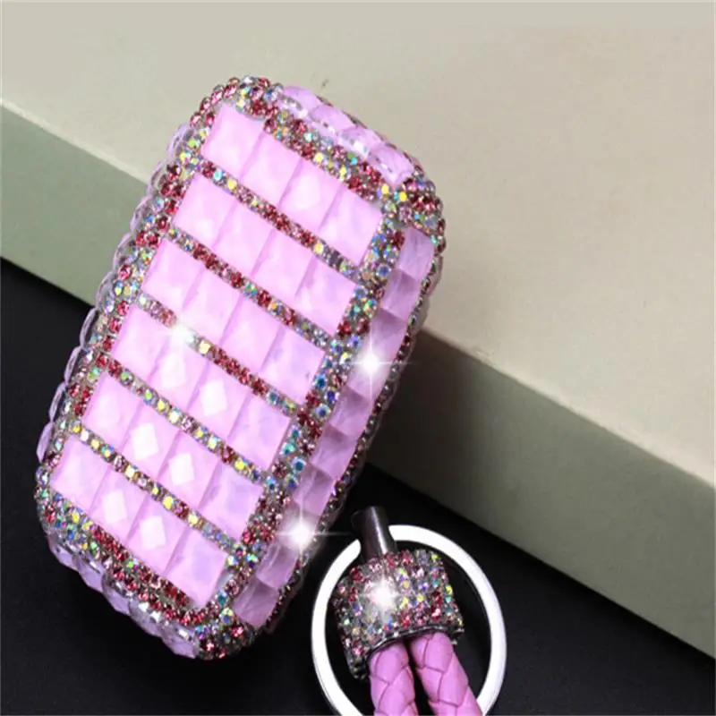 

Luxury Diamond Car Key Case Cover Holder Shell For Land Range Rover Sport Discovery Sport Evoque Freelander2 For JAGUAR XE XF