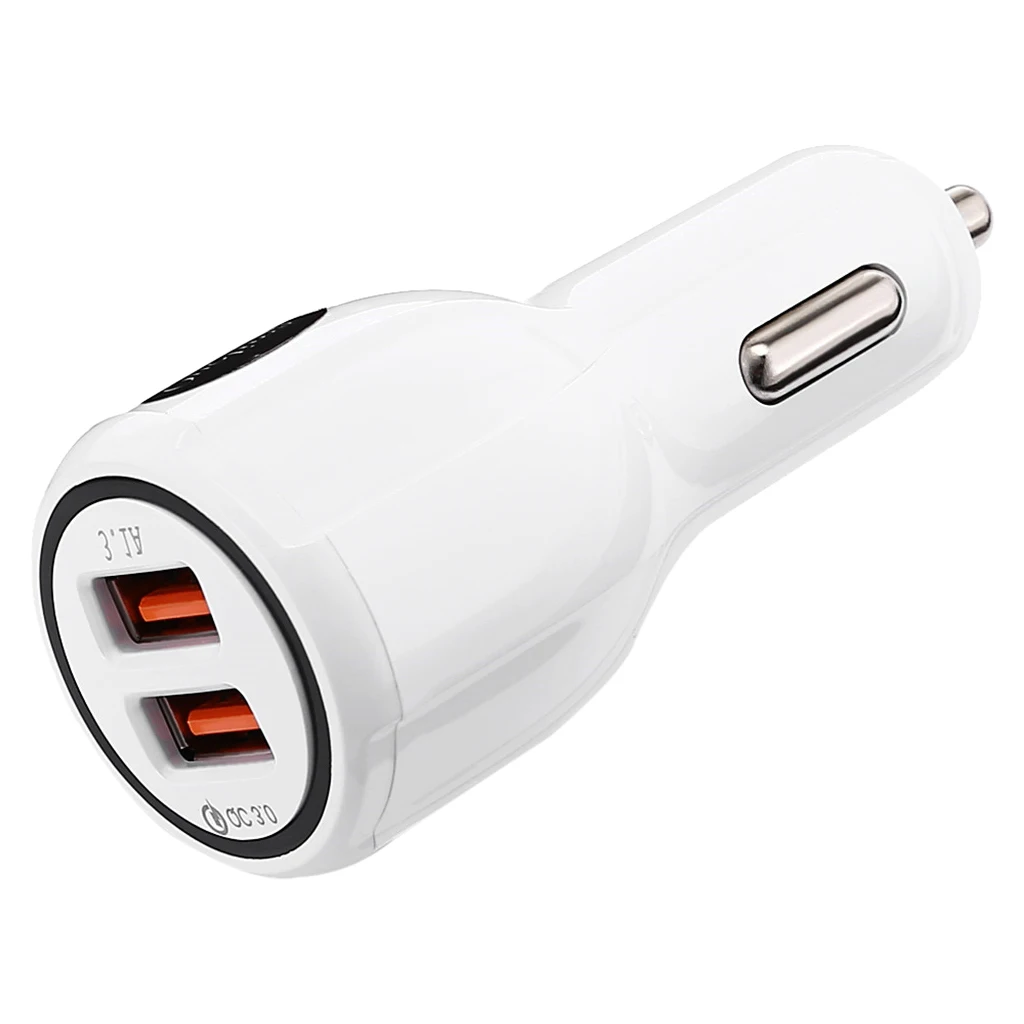 Автомобильное зарядное устройство с двумя USB-портами 3 1 А 12-24 В | Автомобили и