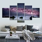 Настенные художественные холст постер и печать холст картина декоративная звездное небо пейзаж картинки для гостиной домашний декор