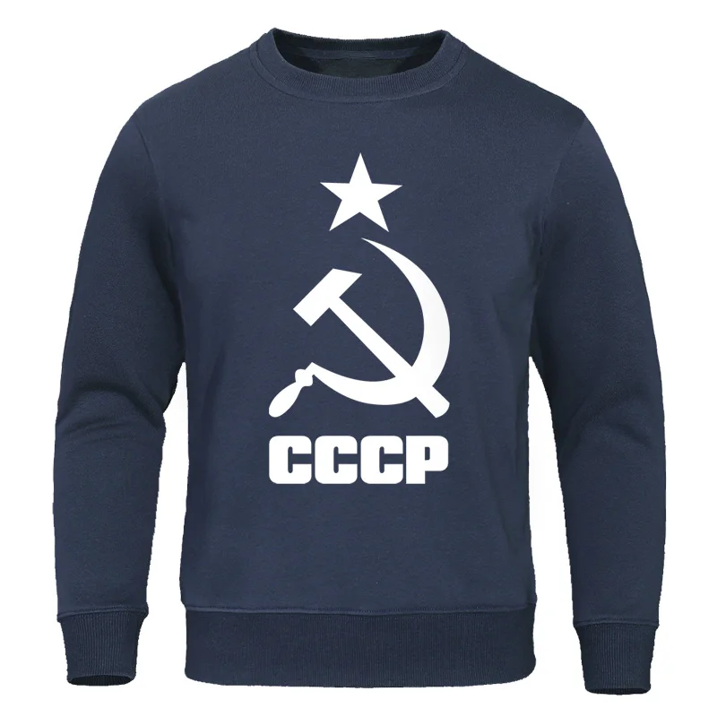 Осень 2020 Мужская одежда CCCP русские толстовки для мужчин СССР мужские свитшоты в