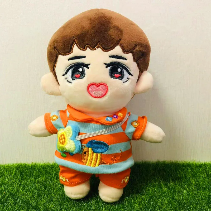 

20cm 15CM exo doll clothes have no attribute doll clothes suit shirt+bag+pant Doll accessories