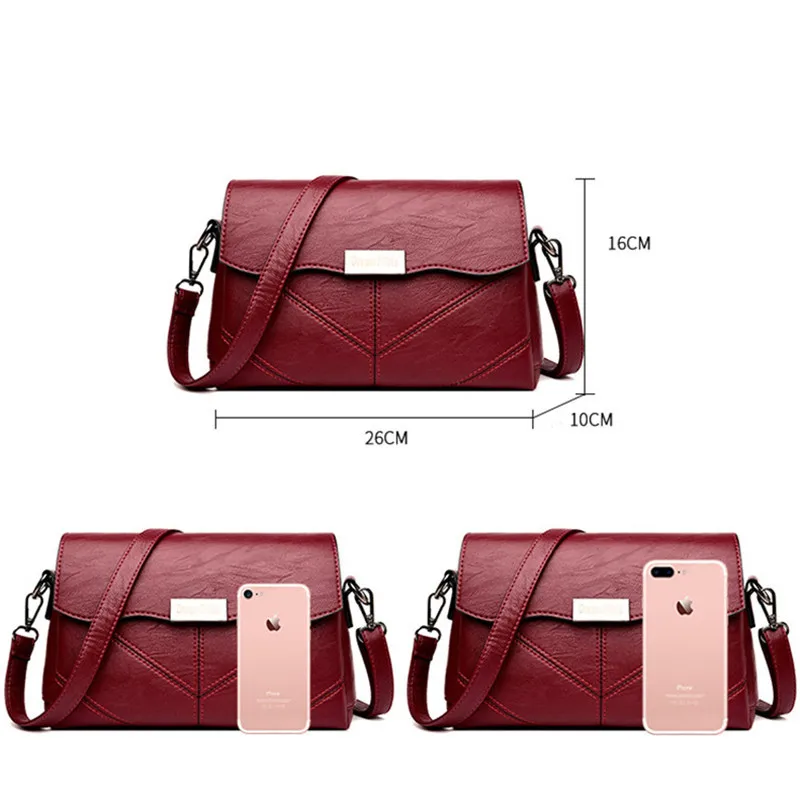 2018 женские сумки мессенджеры Маленькая кожаная сумка через плечо женская