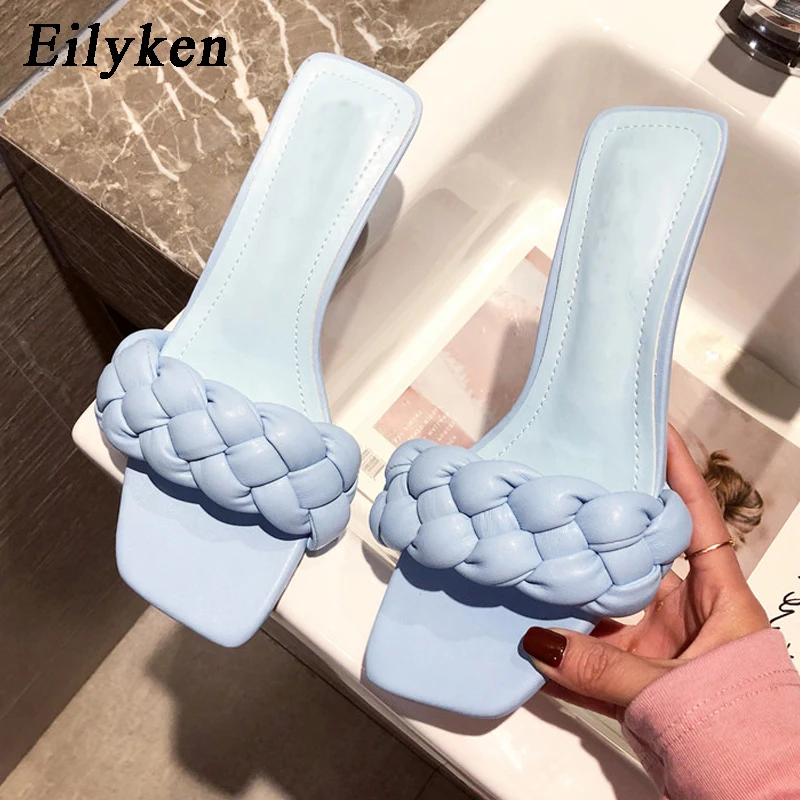 

Eilyken 2022 Women Summer Slides High Quality Weave Open Toe Flat Casual Slipper Leisure Sandal Female Beach Flip Flops