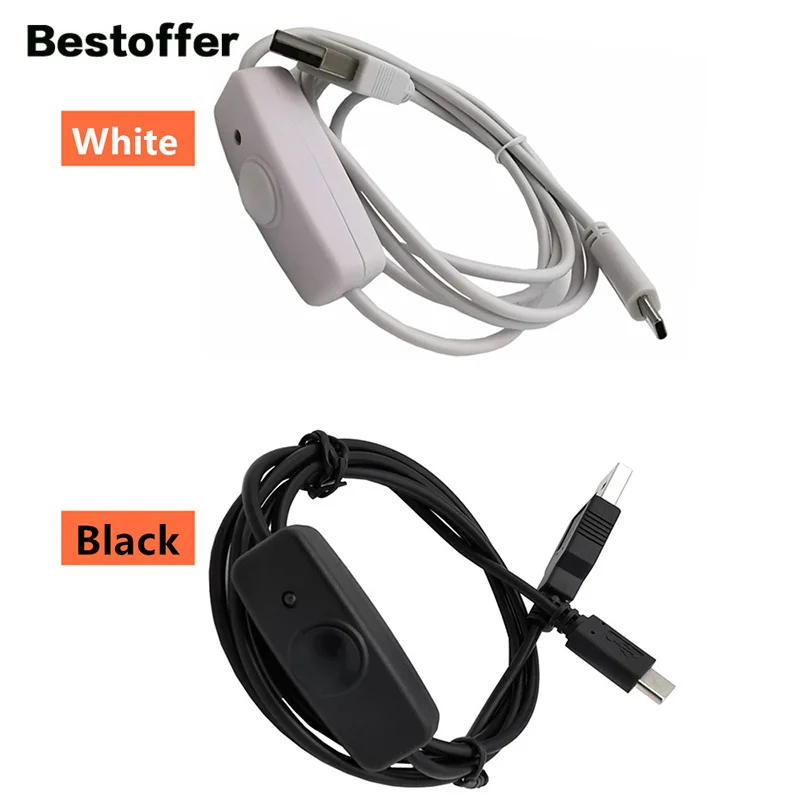 1 2 м USB-C к USB2.0 A Мужской кабель с 318 переключатель вкл./выкл. | Электроника