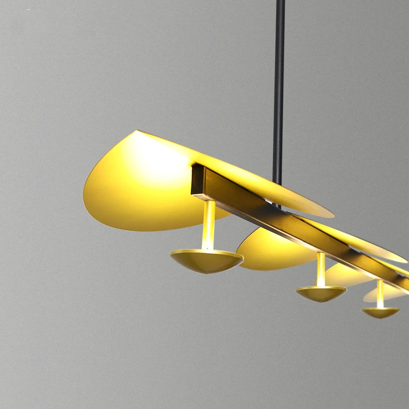 

28W Postmodern LED Pendant Light Dining Living Room Iron Lighting Hanging Fixtures Creative Lotus Leaf Designer Art Pendant Lamp