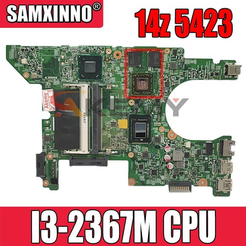 

100% рабочая для Dell Inspiron 14z 5423 материнская плата CN-0KFT53 0KFT53 KFT53 11289-1 плата I3-2367M с графическим принтом Проверка прошла успешно