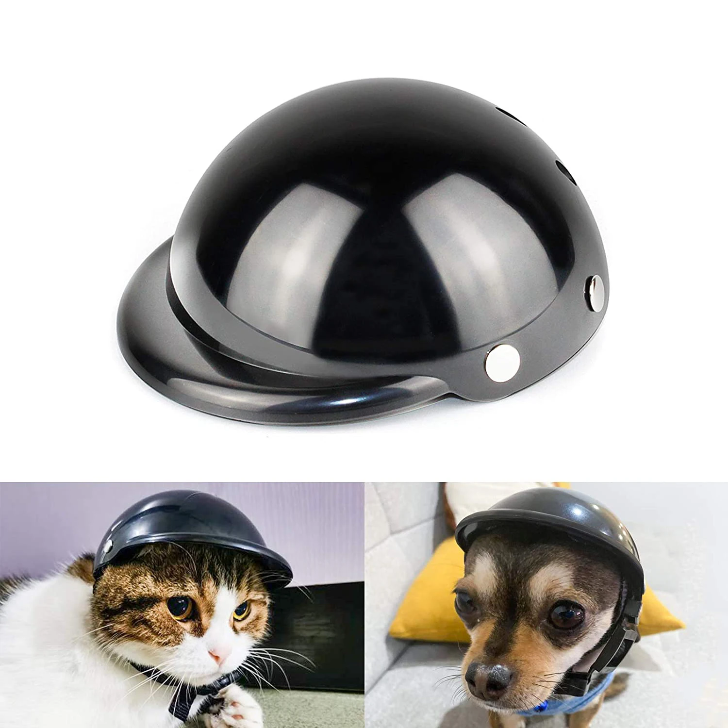 Pet Helmet Dog Helmet Pet Bike Helmet Motorcycle Car Safety Cap Or Cats Dogs Outdoor Cat Outdoor Protective Cap