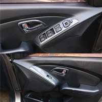 interior car accessories window lift control panel cover trim sticker for hyundai ix35 2010 2017 lhd car styling