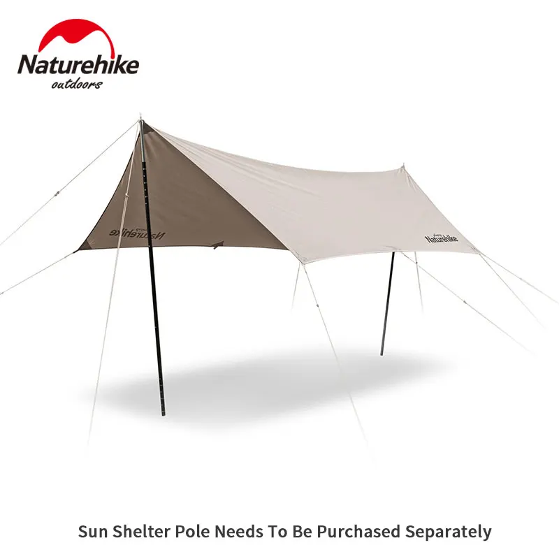 Günstig Naturehike Große Baumwolle Hexagonal Sun Shelter Sonnenschutz Regendicht Markise Im Freien Picknick Strand Baumwolle Blending Camping Zelt