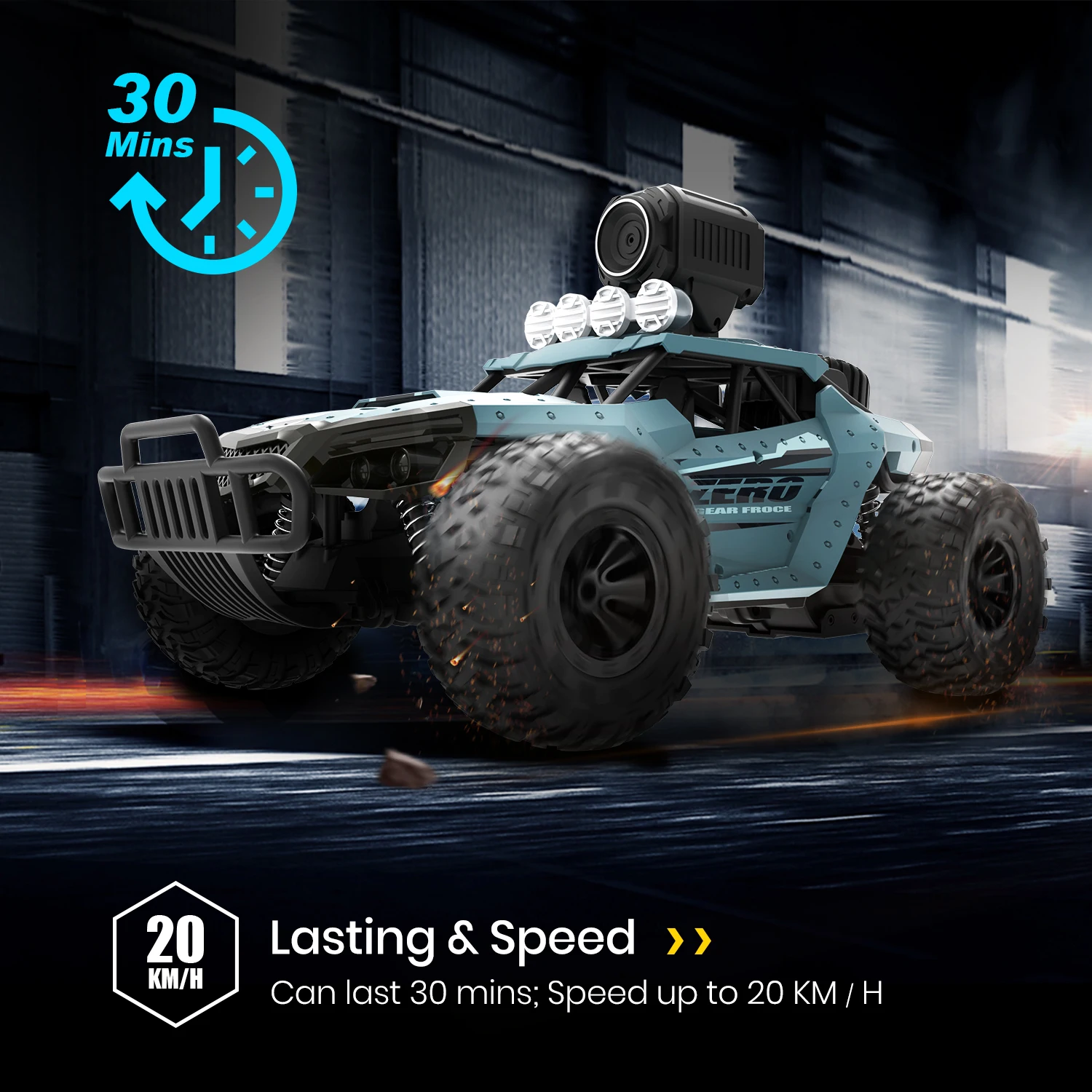 Deerc DE36W Wifi RC автомобиль с камерой HD 720P FPV RC автомобиль игрушки для детей 20 км/ч высокоскоростной дрейф гоночный грузовик автомобиль багги