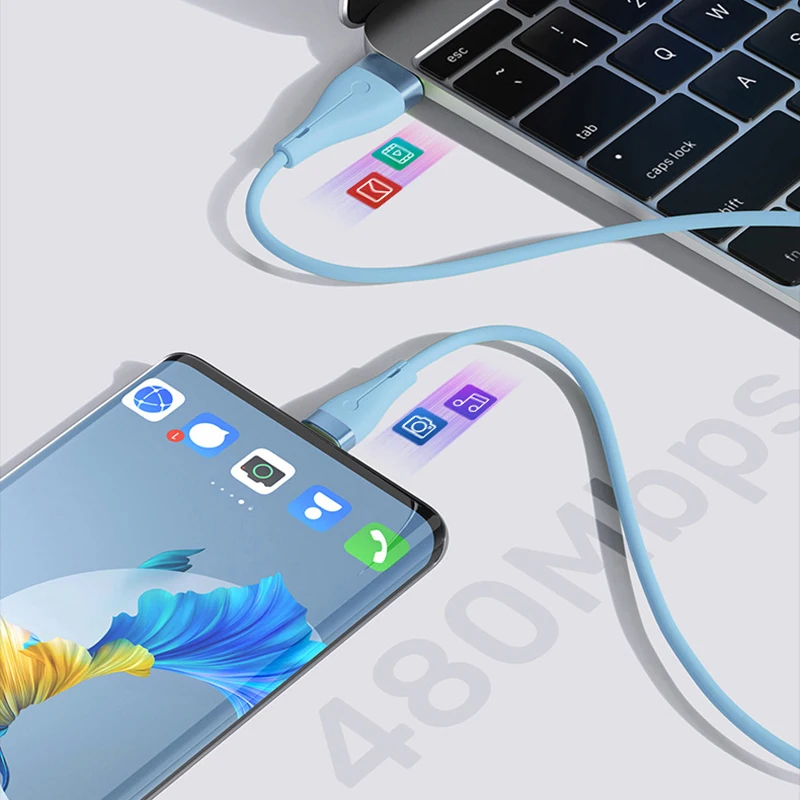 

Macarone Color Silicon Data Cable Silicone Charging Cable Micro Type-c 3A Fast Charging Data Line For Xiaomi Huawei Samsung