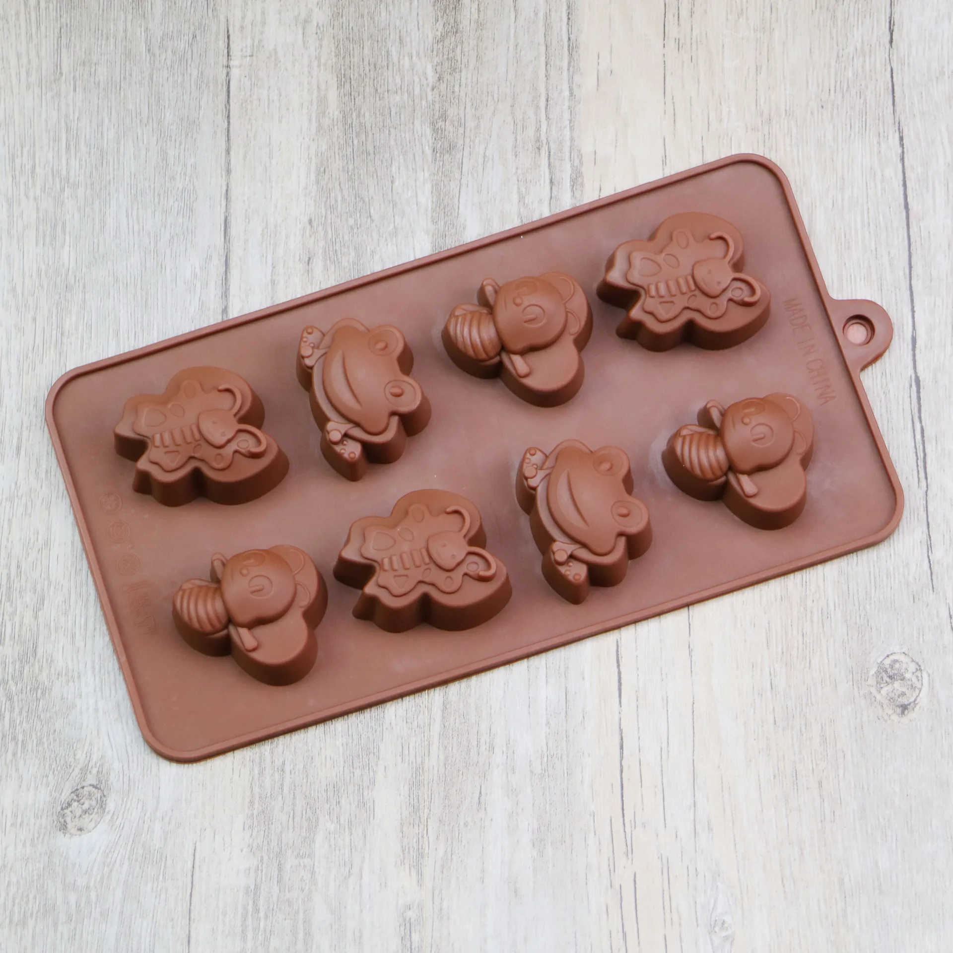 Форма для мыла в форме насекомых 8 ячеек форма помадки торта пищевой силикон