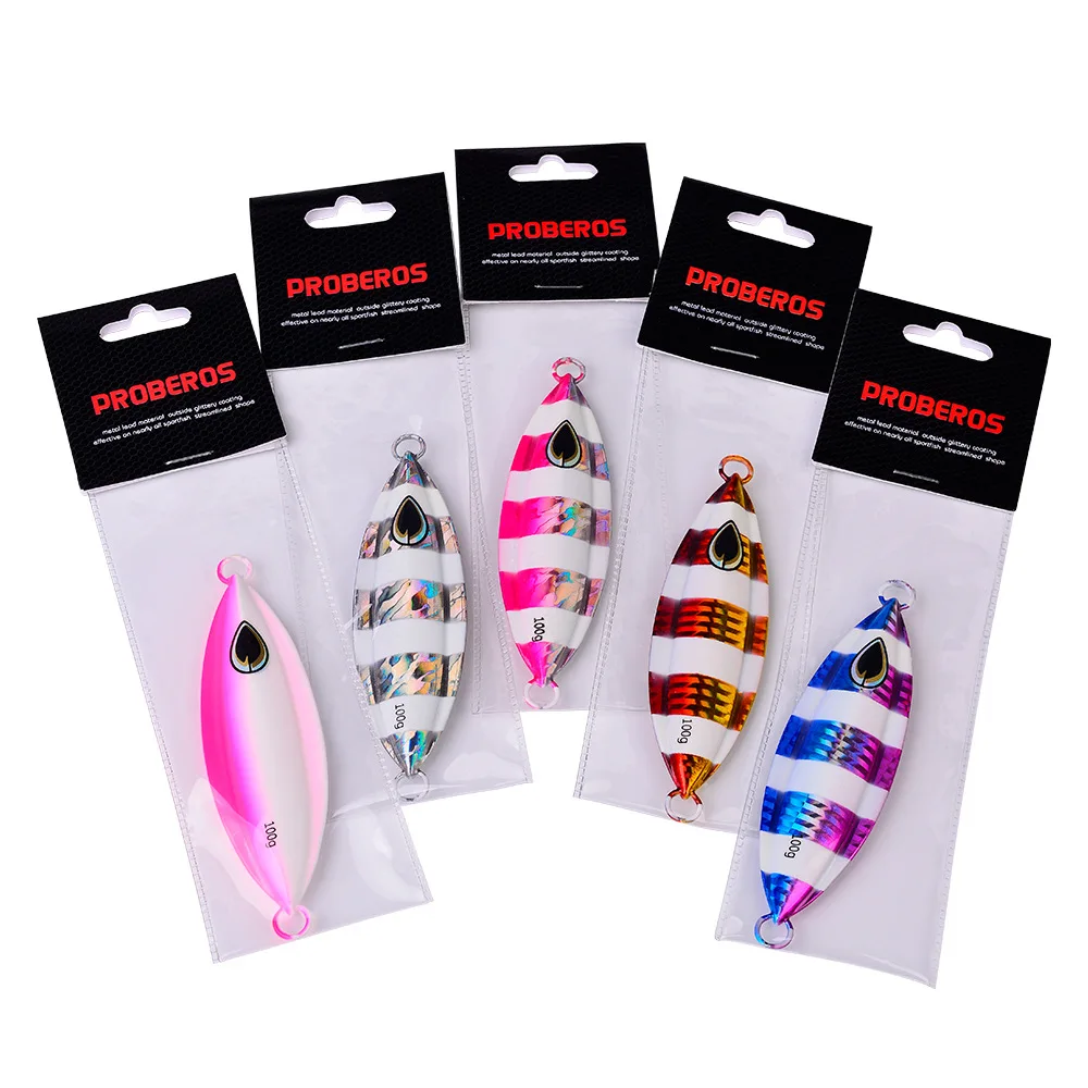 

Slow Jig Sea Fishing Jigging Lure 40G 60G 80G 100G 150G 200G Saltwater Metal Jigs Boat Fishing Luminous Lure Bait Fishing Gear