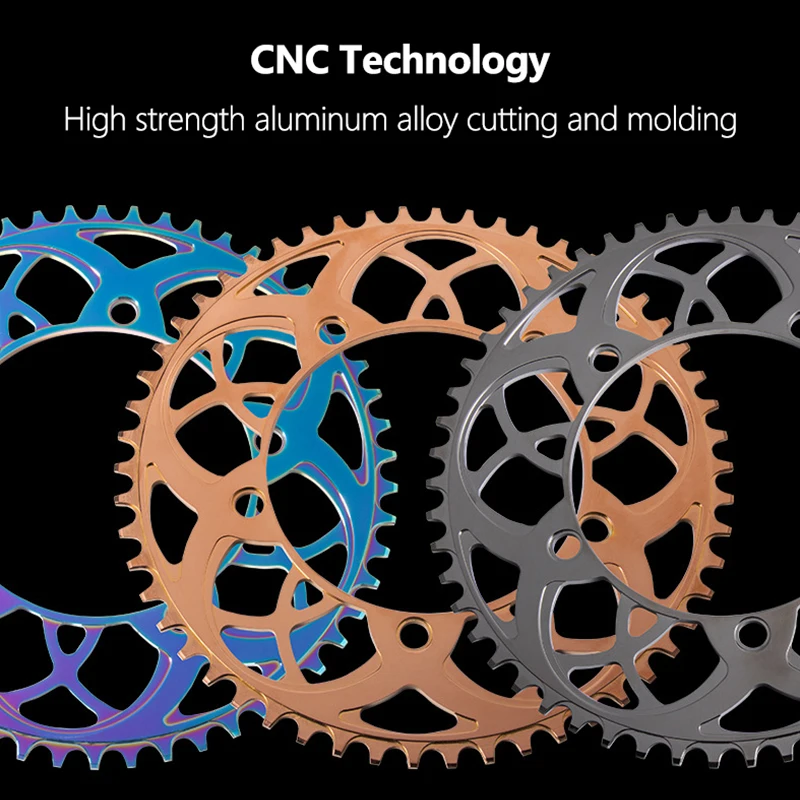 

BOLANY Road Bike Chainwheel 8 9 10 11 Speed 54T 56T Positive Negative Crankset Teeth Aluminum Alloy 130 BCD for Folding Bicycle