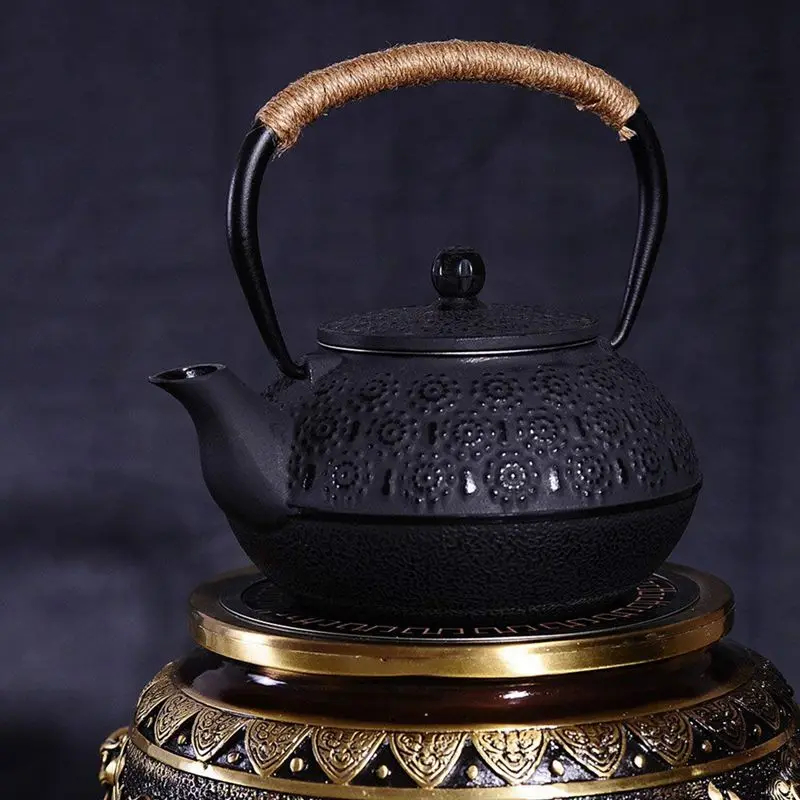 Японский чугунный чайник с заваркой/ситечко вишни 30 унций (900 мл)|Заварники| |