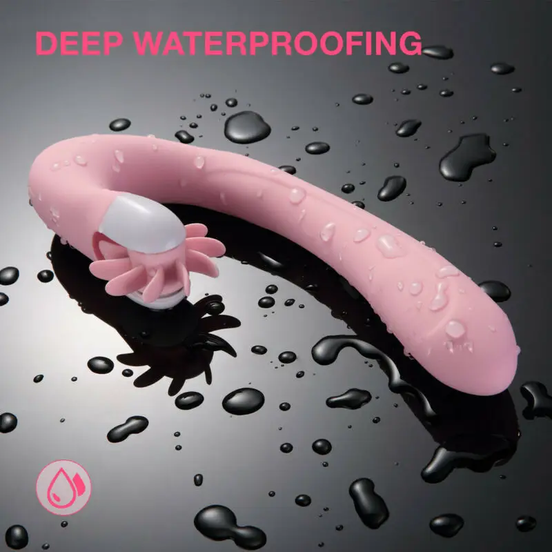 Fanssy мультискоростной фаллоимитатор с подогревом лизание языка оральный