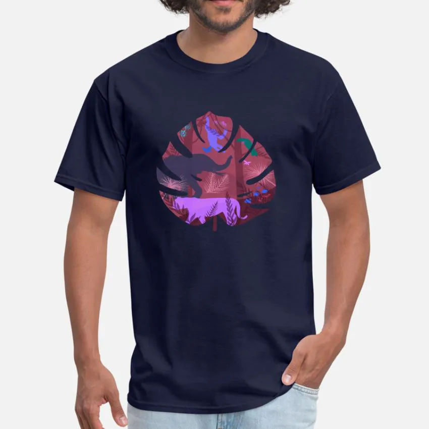 Футболка с изображением джунглей животных спасения цветов деревьев слонов