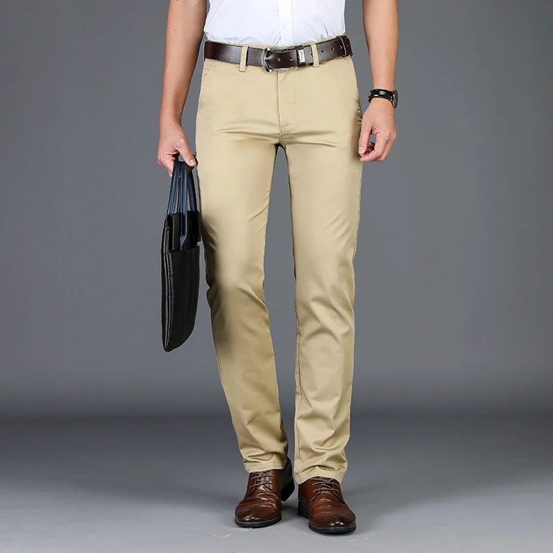 Новые мужские брюки NIGRITY высококачественные хлопковые деловые повседневные