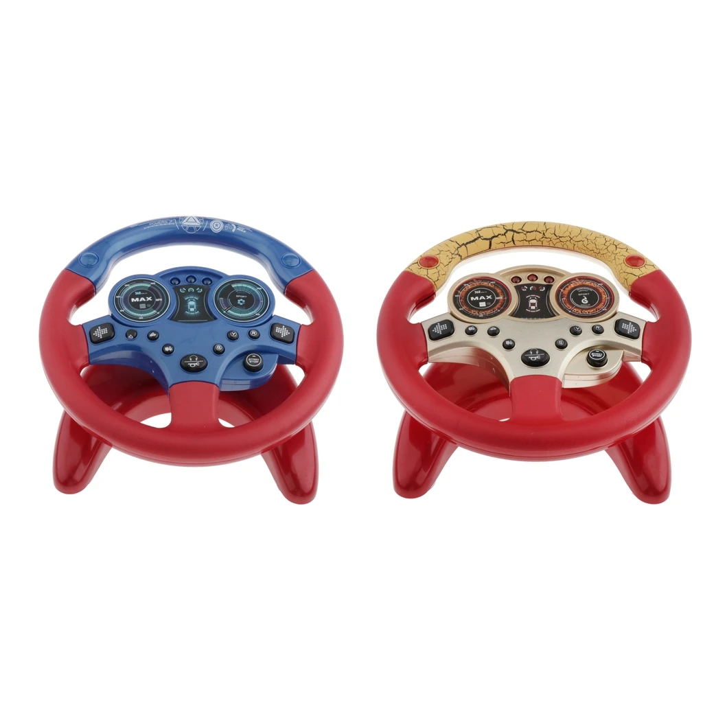 

Simulated Portable Steering Wheel Game Learn Driving Pretend Funny Toy