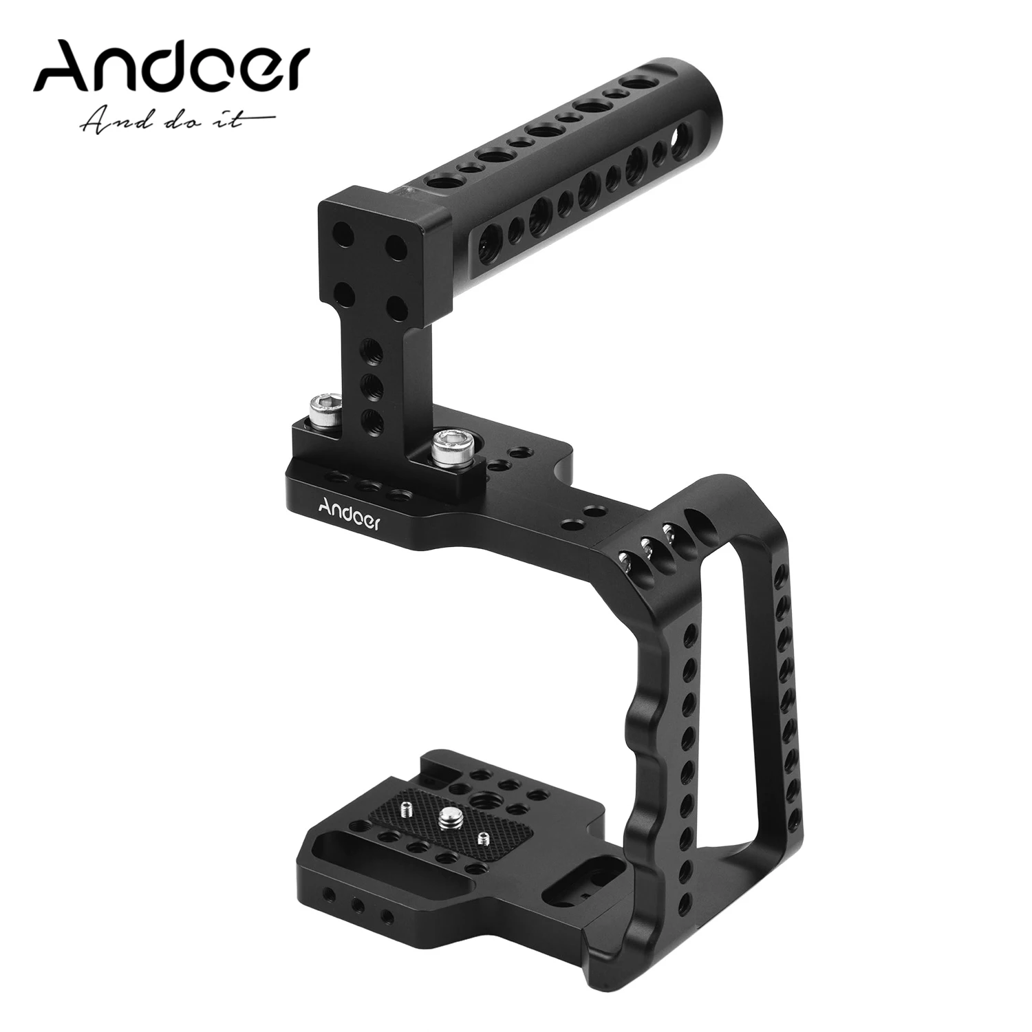 Andoer клетка для видеокамеры из алюминиевого сплава с рукояткой совместима BMPCC 4