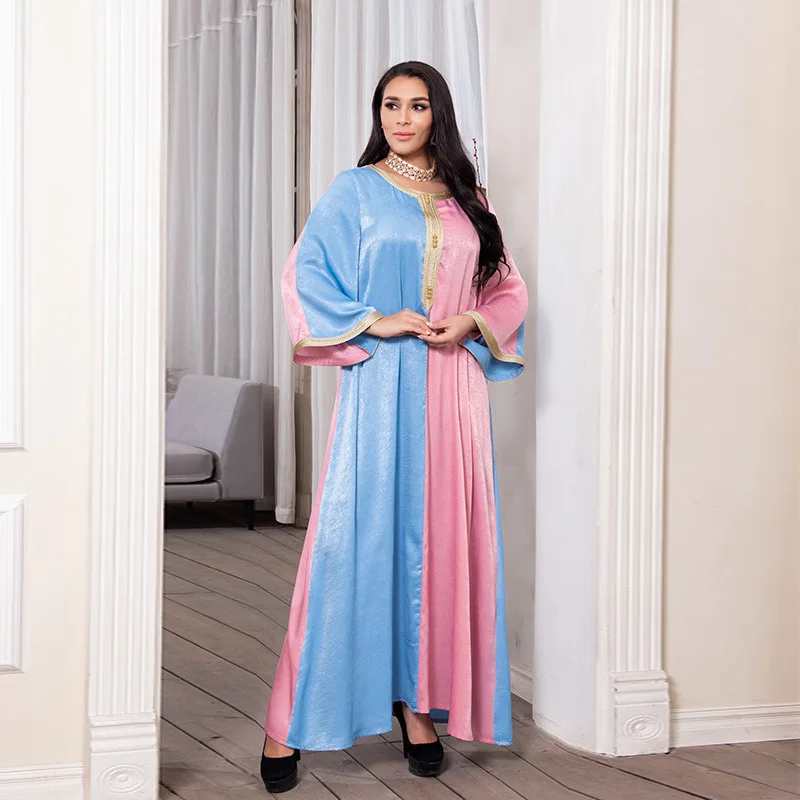 

Moroccan Kaftan Abaya Dubai Muslim Dress Arabic Abayas for Women French Velvet Jalabiya African Dresses Caftan Islamic Clothing
