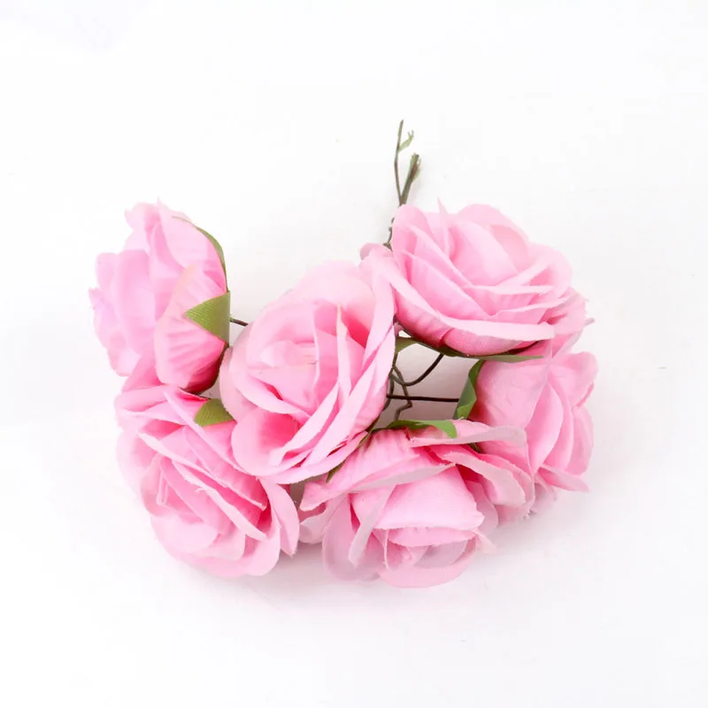 6 шт. искусственные шелковые цветы сделай сам|Искусственные и сухие цветы| |