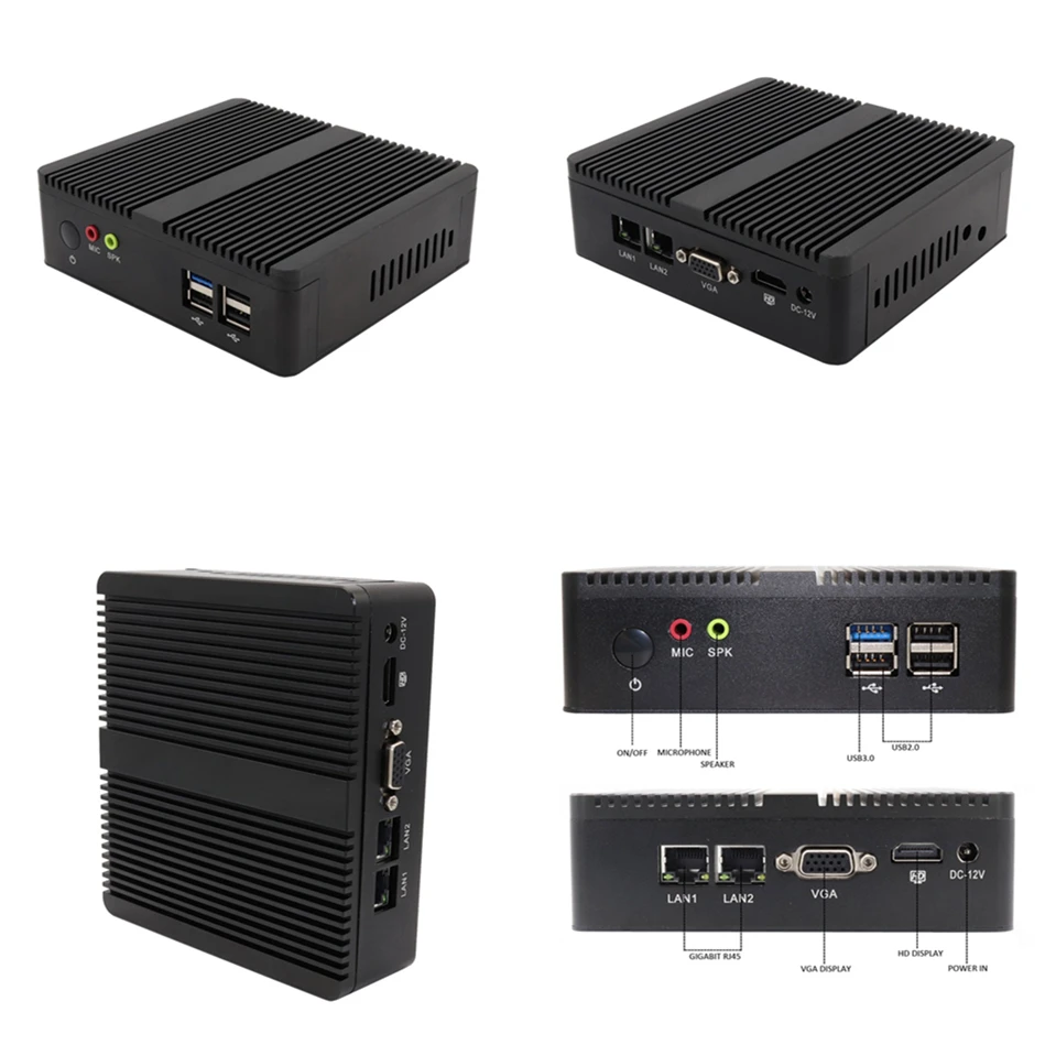 2 * Lan HDMI дешевый Topton Мини ПК Intel N3160/J3160 Windows 10 Pro Pfsense AES NI мини компьютер HD Graphics TV