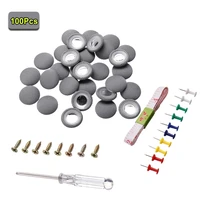 100pcs car roof fasteners interior ceiling cloth fixing screw cap buckle fabric upper repair snap button nylon sheds clip