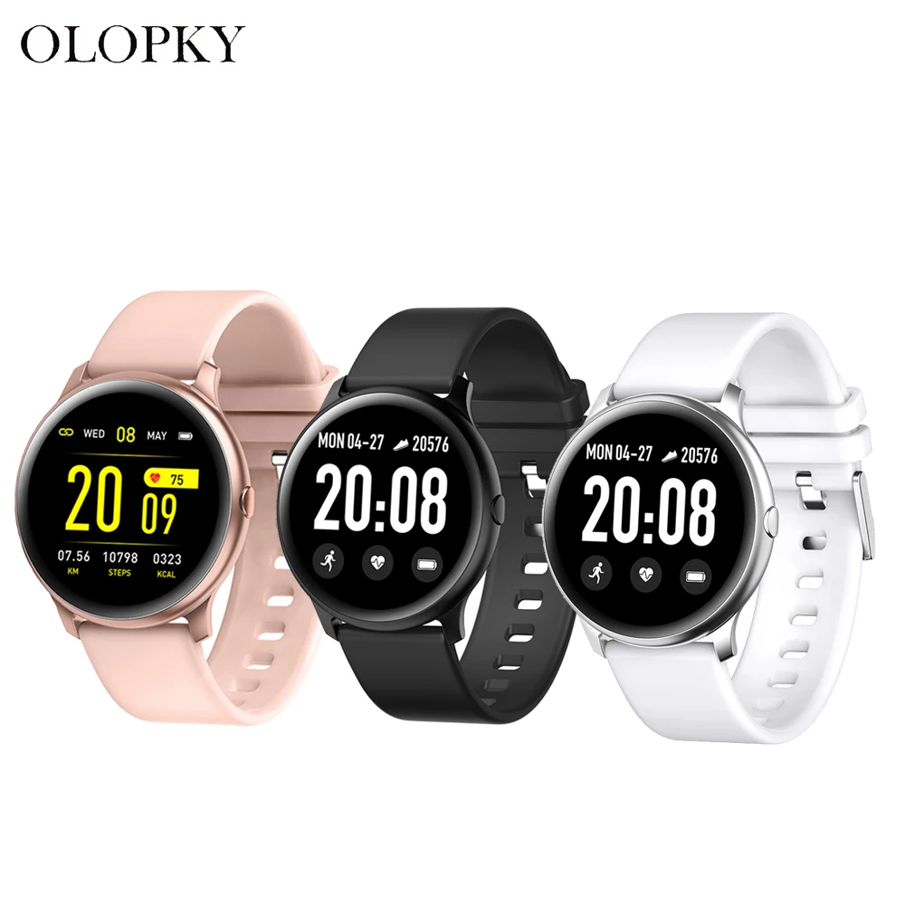 

Новинка 2020, спортивные водонепроницаемые Смарт-часы для фитнеса, женские Смарт-часы с браслетом, Bluetooth, пульсометр, фитнес-трекер, умные часы