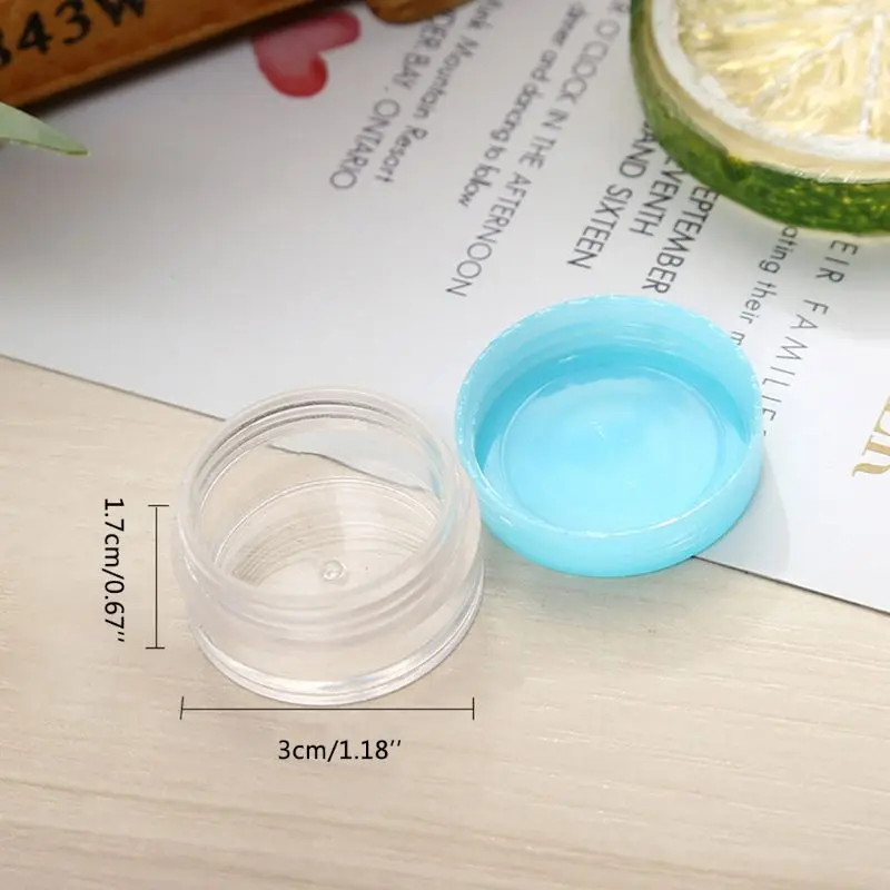 Пластиковая пустая баночка для крема 5 г многоразовый косметический контейнер