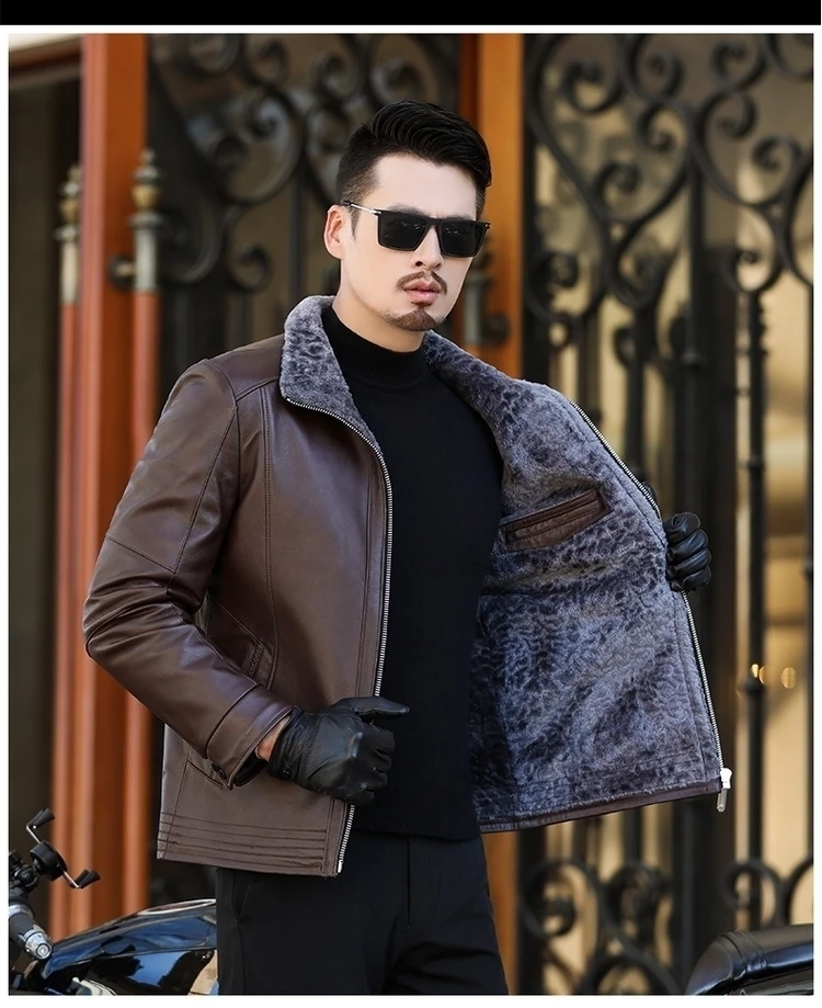 Большой плюс размер 8xl 7xl 6xl Русский стиль зимние мужские меховые пальто Толстые мужские пальто уличная мужская шерсть меховые кожаные куртки