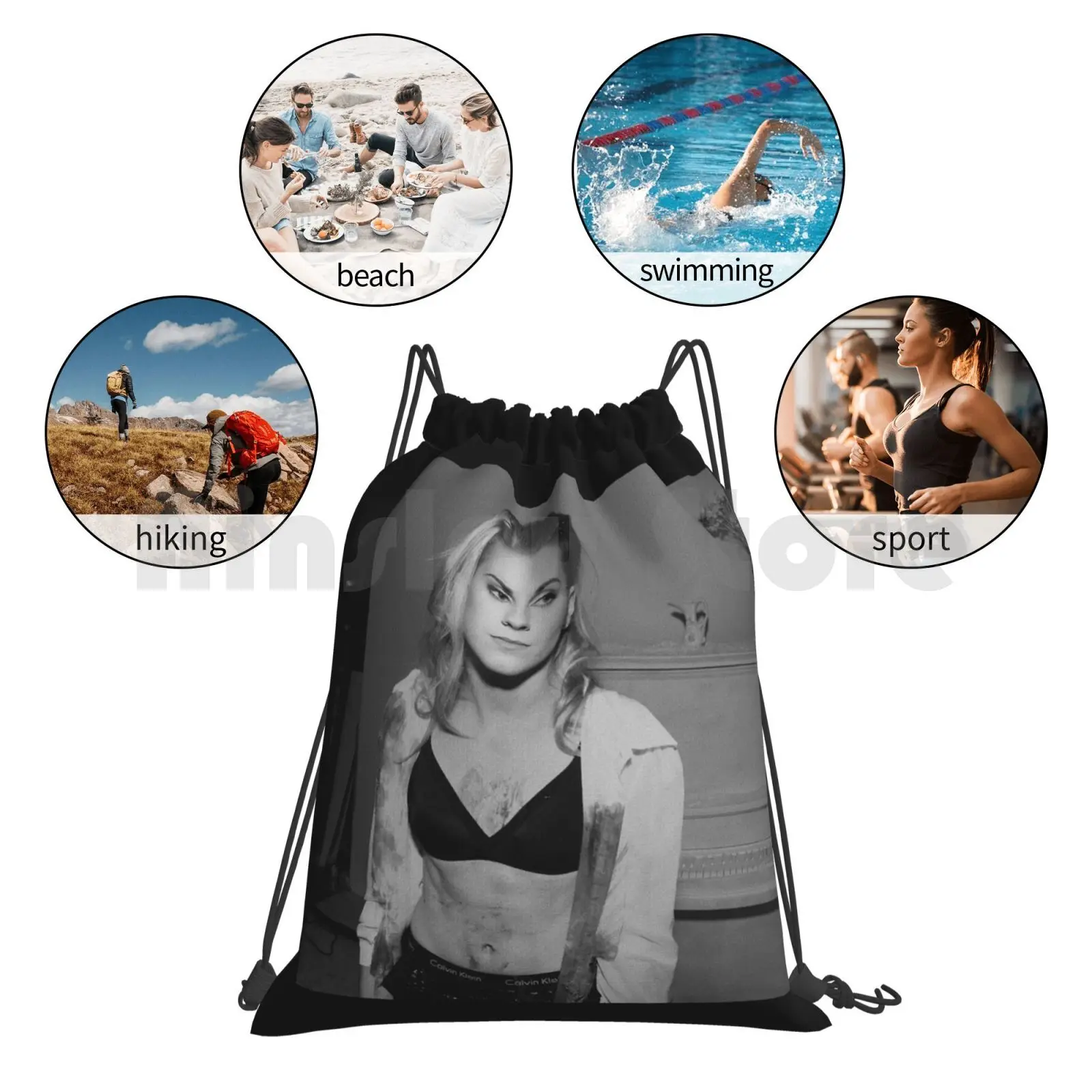 Рюкзак Lynn Gunn Pvris сумка на шнурке для верховой езды альпинизма спортивная Gunnulfsen