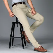 Pantalon de costume pour homme, tenue de bureau décontractée, en coton, de haute qualité, tenue de soirée, de mariage, de société  (4)