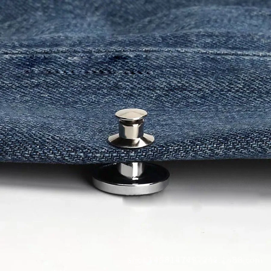 10 шт. металлические кнопки шпильки для джинсов съемные добавляют дюйм к любой