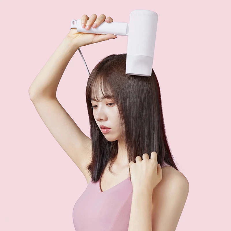 Xiaomi Mijia портативный складной фен с отрицательными ионами не повреждает десять миллионов отрицательных ионов салонного класса