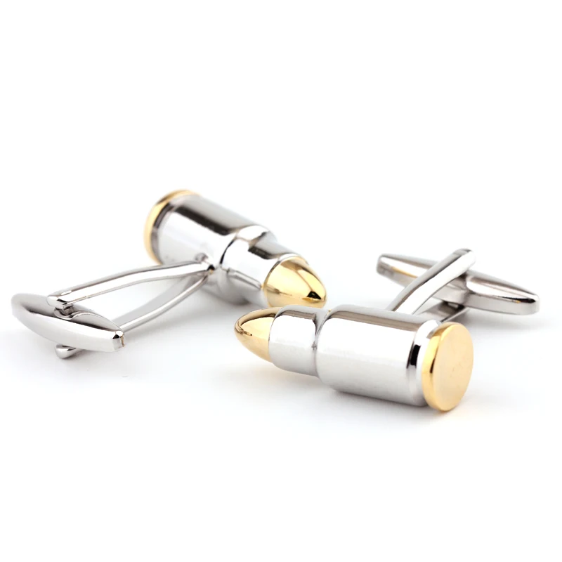 Double color bullet cufflinks men's fashion personality shirts high-grade garment accessories | Украшения и аксессуары