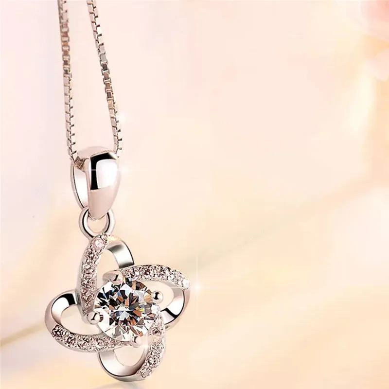 2019 модное ювелирное изделие очаровательное посеребренное ожерелье с подвеской