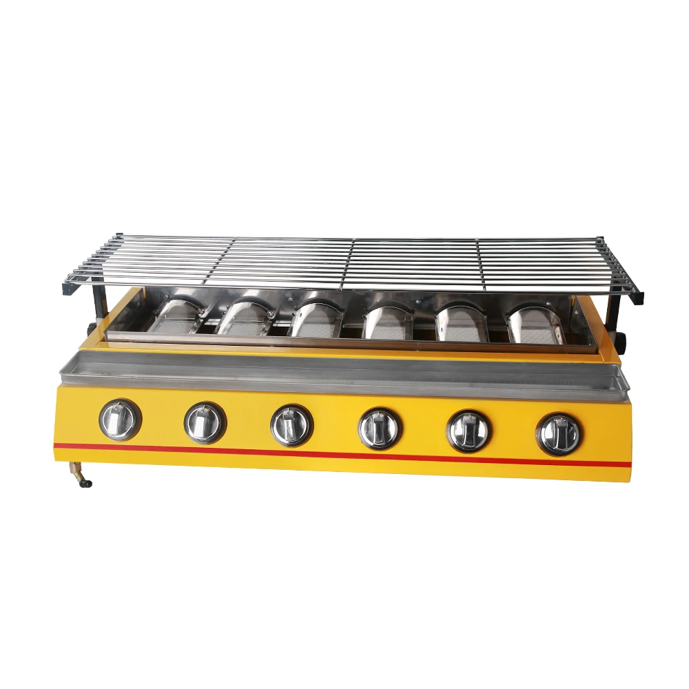 Инфракрасный гриль для барбекю из нержавеющей стали 6/8 горелок бездымный тостер