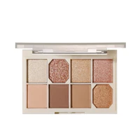 8 color eye shadow palette pearl matte waterproof durable makeup palette fashion all match milk tea eye shadow