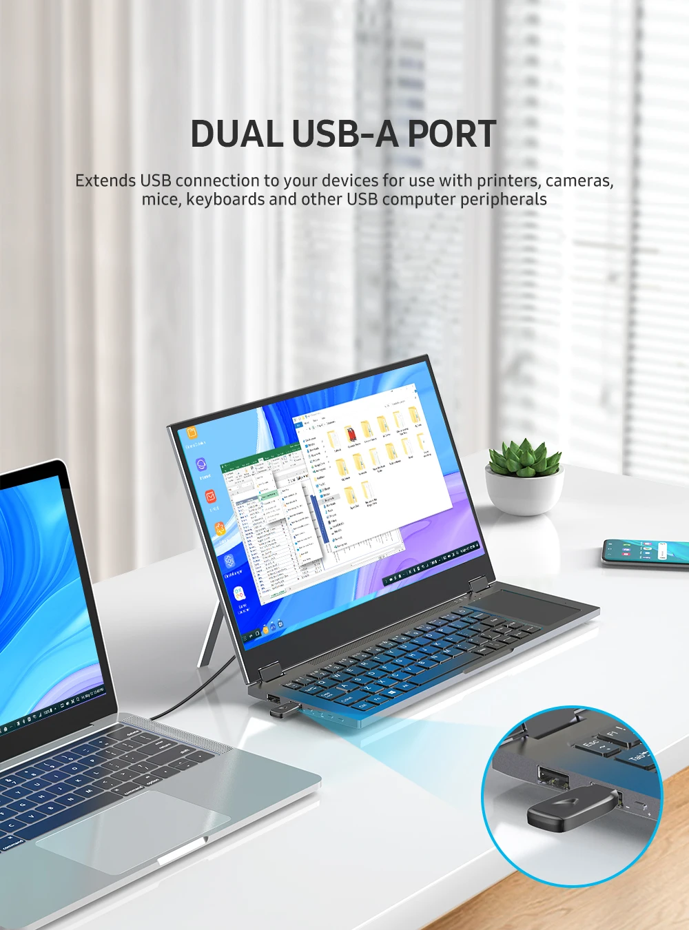 uperfect x lite 14 rechargeable portable monitor lcd screen keyboard battery mobile phone display lap dock for huawei samsung free global shipping