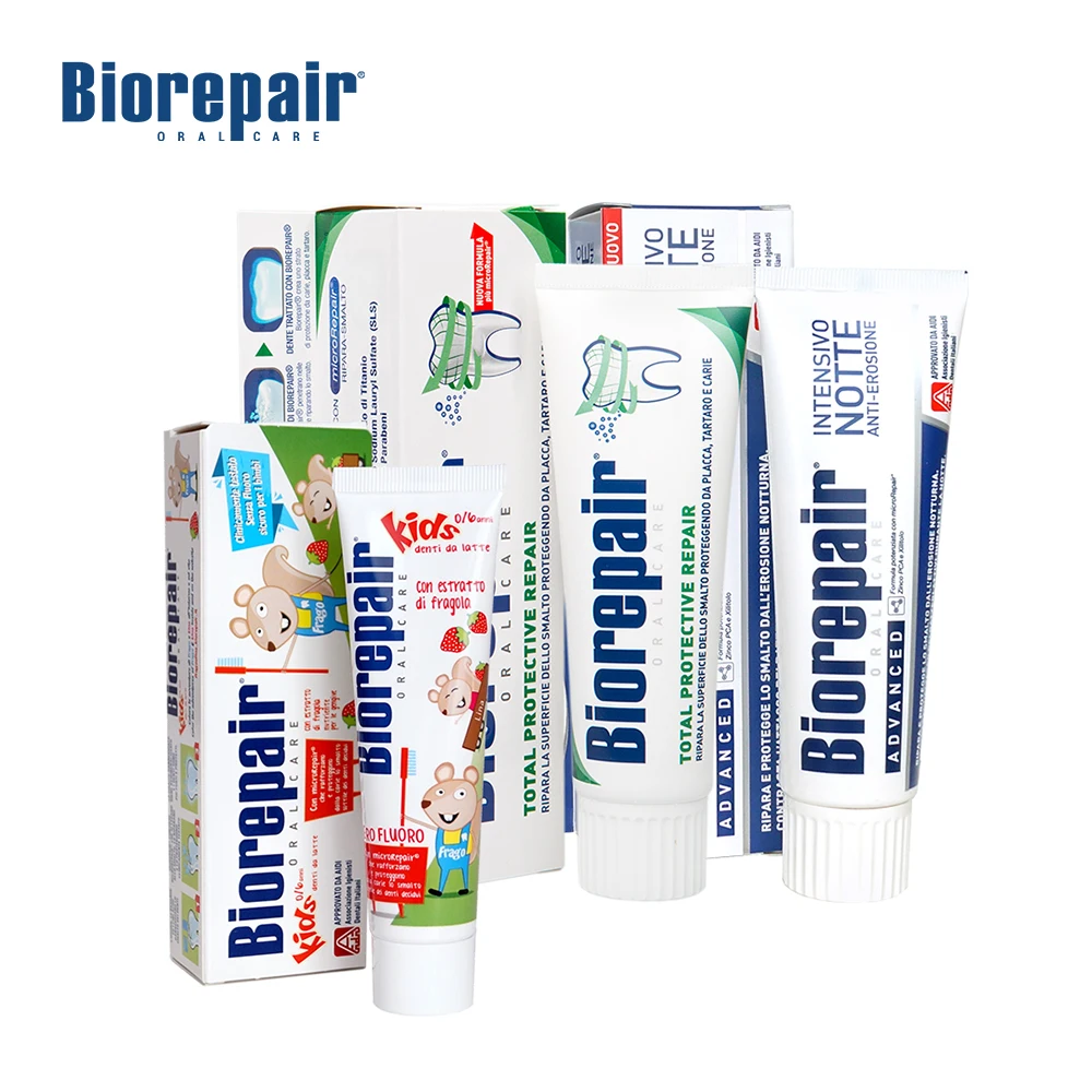 Набор Biorepair &quotСемейный&quot Зубная паста для комплексной защиты Ночное