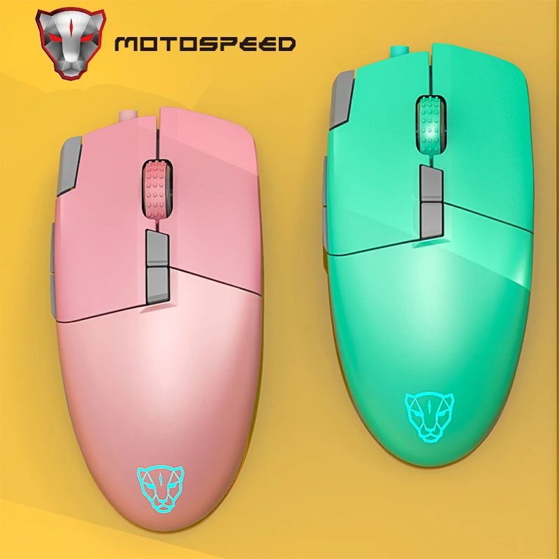 Новинка Женская Проводная игровая мышь Motospeed V200 для киберспорта компьютерные