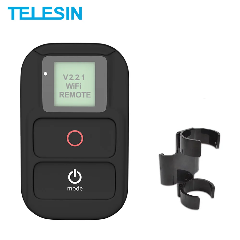 TELESIN WiFi Remote Control + Hand Strap Lanyard For GoPro Hero 8 7 6 5 4 3 Black Hero 4 Session Action Camera Accessories