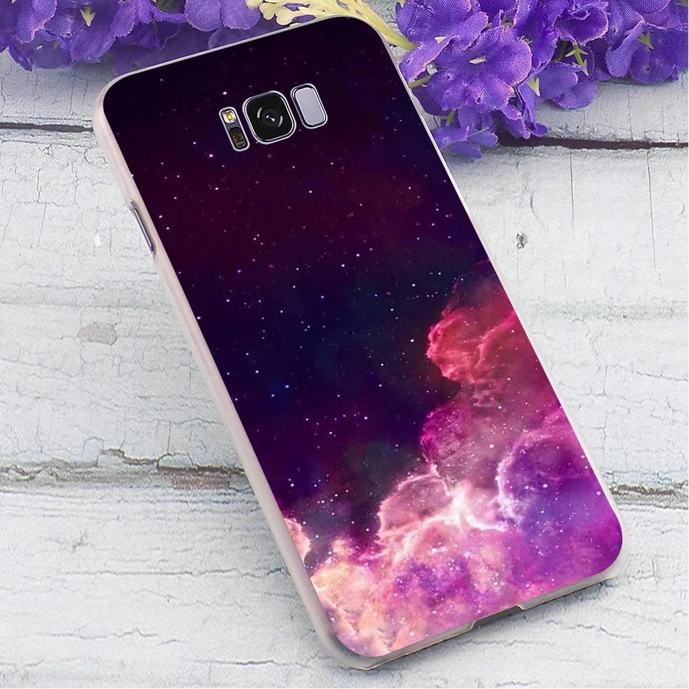 Hard Cover Purple Space Star Phone For Galaxy A7 Case A3/A5 A6 A8 Plus A9 2018 A10 A20 A30 A40 A50 A60 A70 M40 | Мобильные телефоны