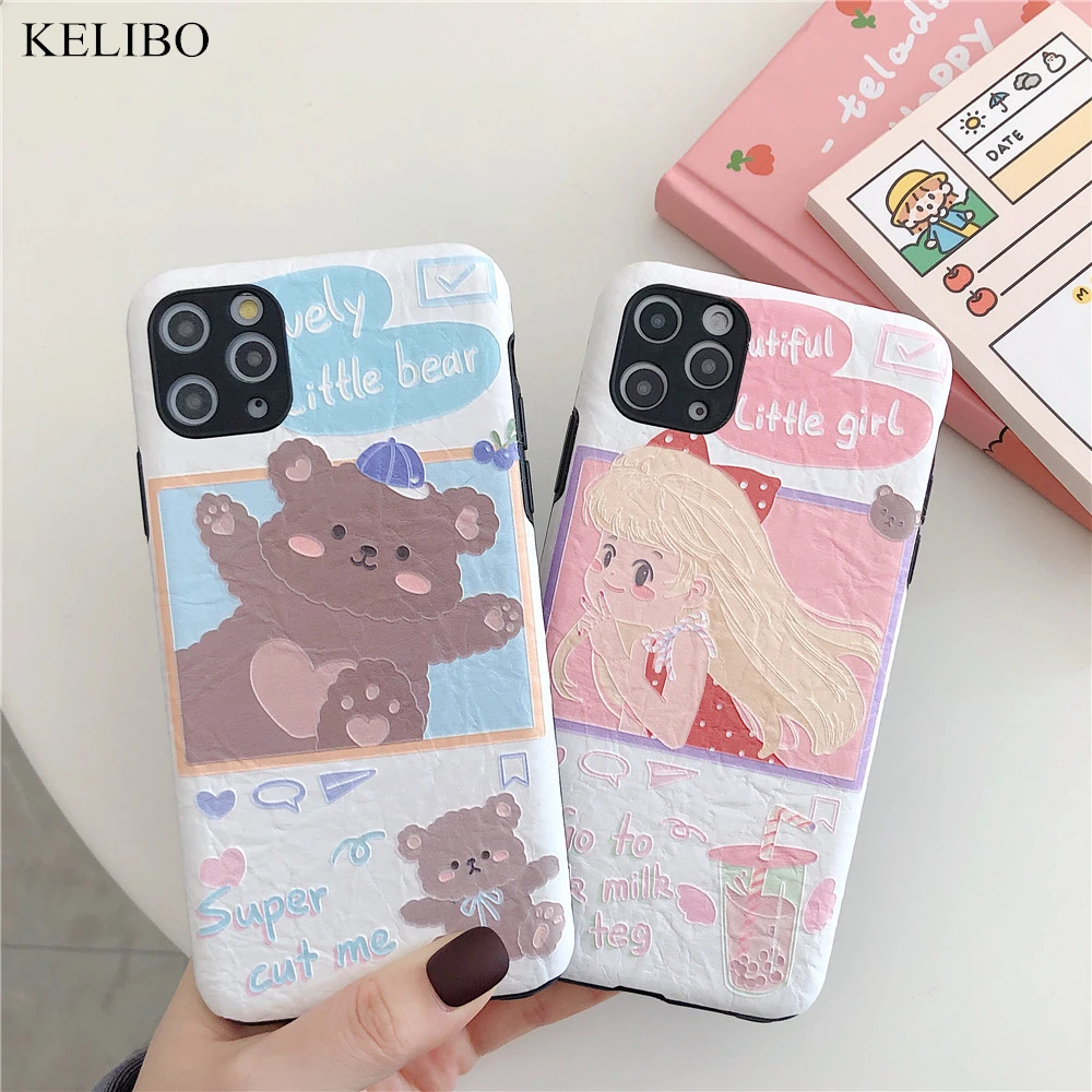 Милый чехол для телефона с объемным рисунком медведя из мультфильма Iphone 8 7 6S Plus