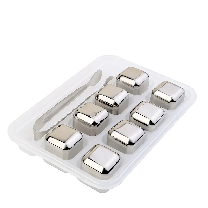 Новый Набор кубиков льда для виски из нержавеющей стали кубик охлаждения вина со