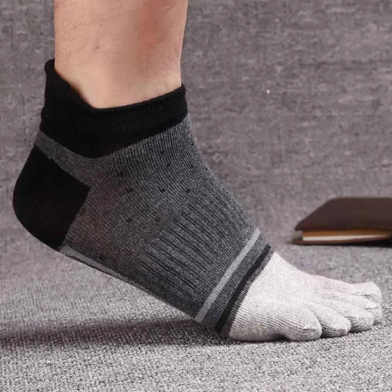 1 pair 39-43 Toe Socks Lady men Finger-separated Odor Resistant Cotton Polyester Spandex Ankle Hosiery - Цвет: SH