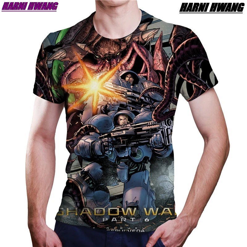 

Summer Men's Casual anime 3DT Shirts Fashion Harajuku Joint Wind Short Sleeve Anime Clothing Oversized T-shirt Top 110-6XL